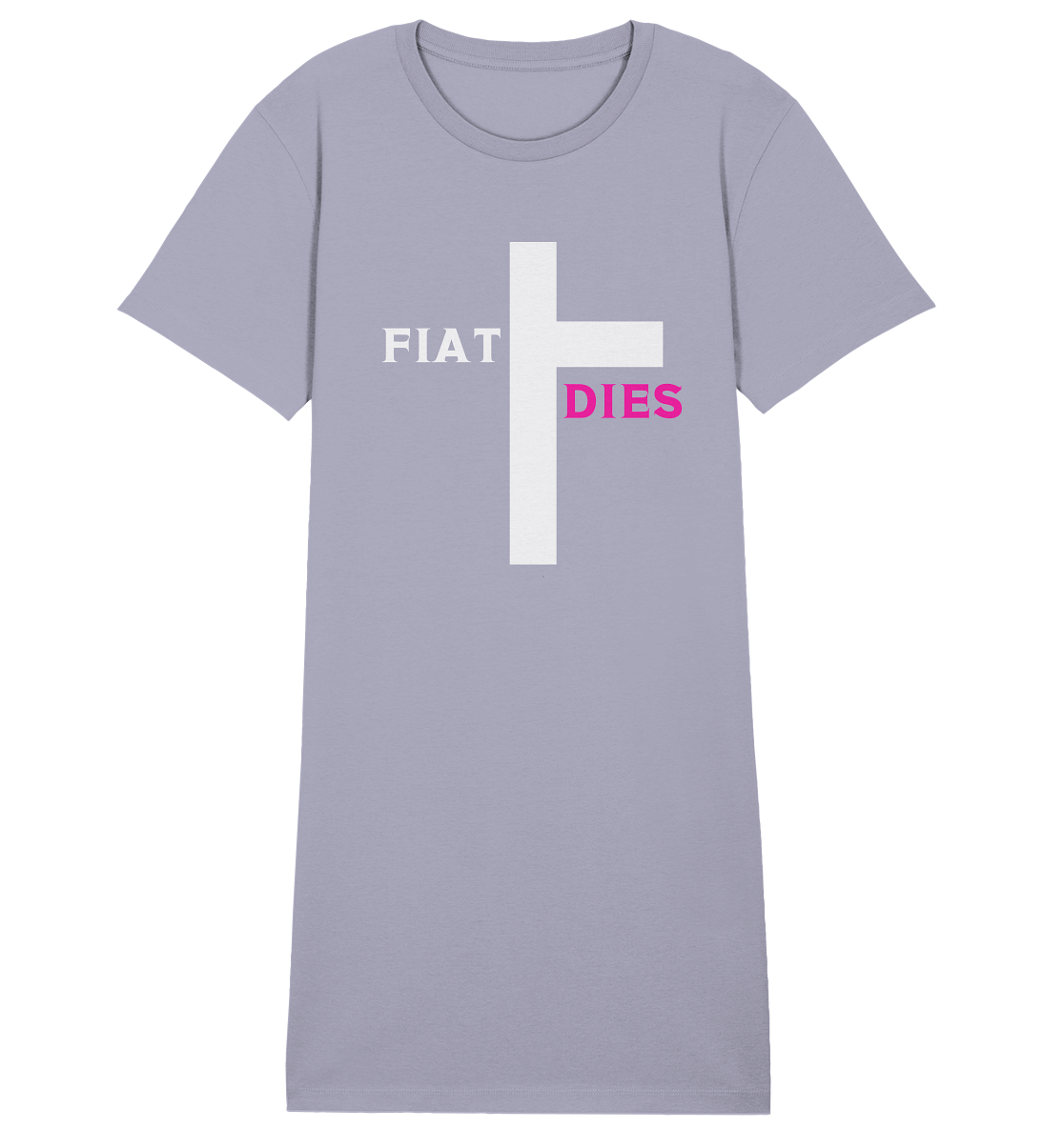 FIAT DIES (weiss / pink) - Ladies Collection  - Ladies Organic Shirt Dress