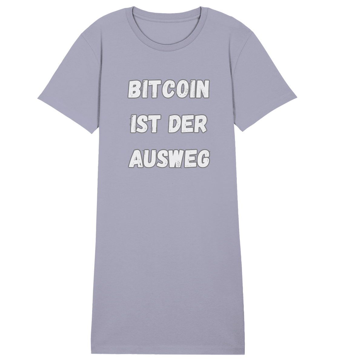 BITCOIN IST DER AUSWEG - LADIES COLLECTION 21% automat. Rabatt bis zum Halving 2024  - Ladies Organic Shirt Dress