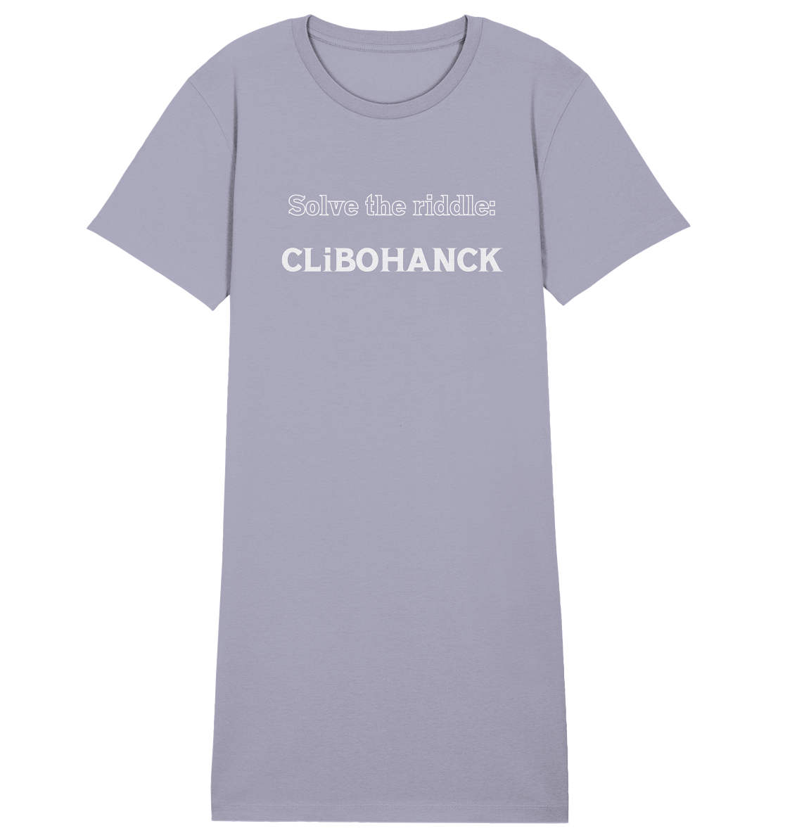 SOLVE THE RIDDLE - CLiBOHANCK  (Ladies)  - Ladies Organic Shirt Dress