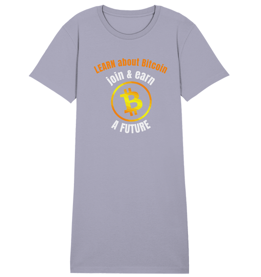 LEARN about BITCOIN join & earn A FUTURE - Ladies collection - Ladies Organic Shirt Dress