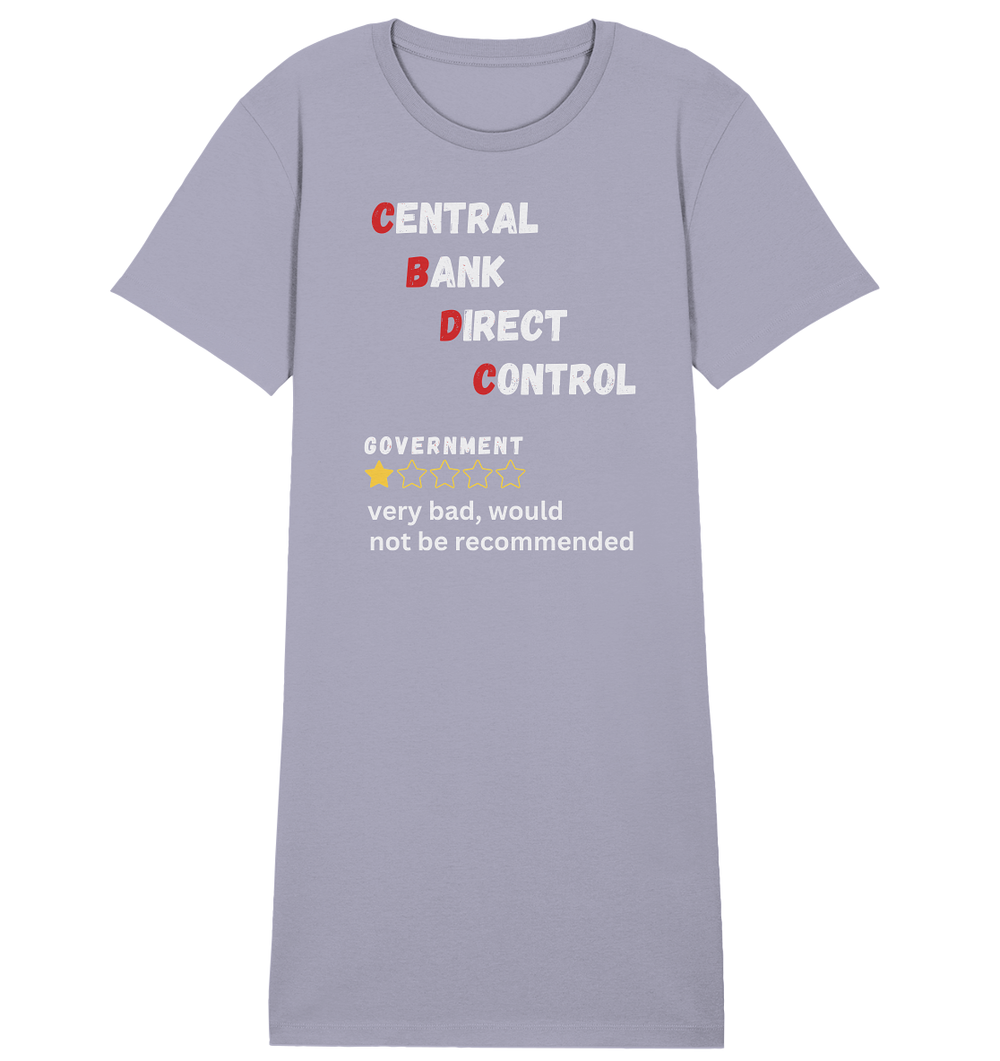 CENTRAL BANK DIRECT CONTROL - Government... not be recommended (Ladies Collection 21% Rabatt bis zum Halving 2024)  - Ladies Organic Shirt Dress