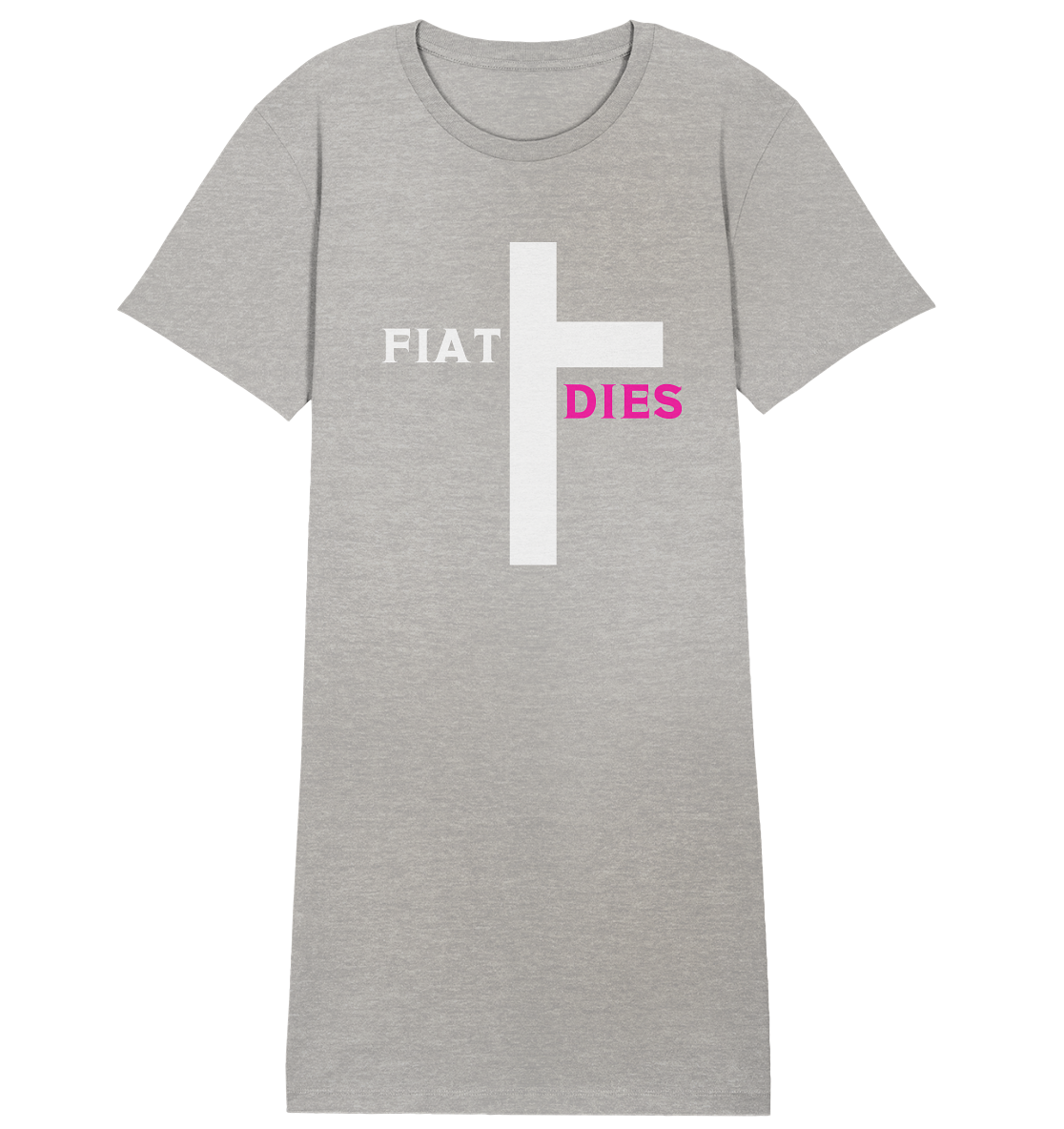 FIAT DIES (weiss / pink) - Ladies Collection  - Ladies Organic Shirt Dress