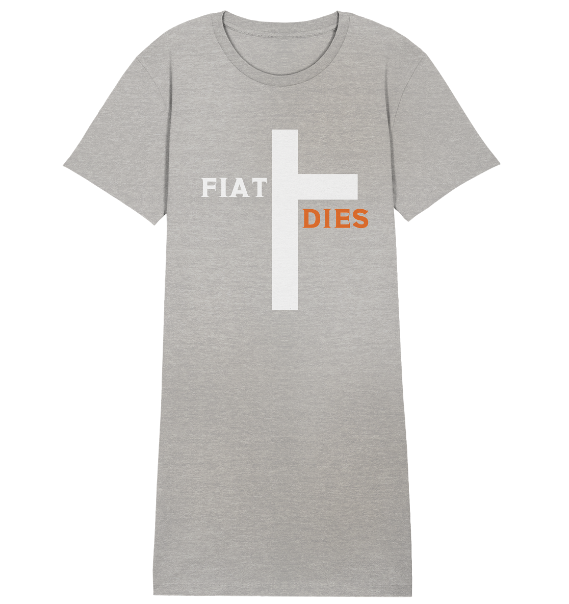 FIAT DIES (weiss / orange) - Ladies Collection - Ladies Organic Shirt Dress