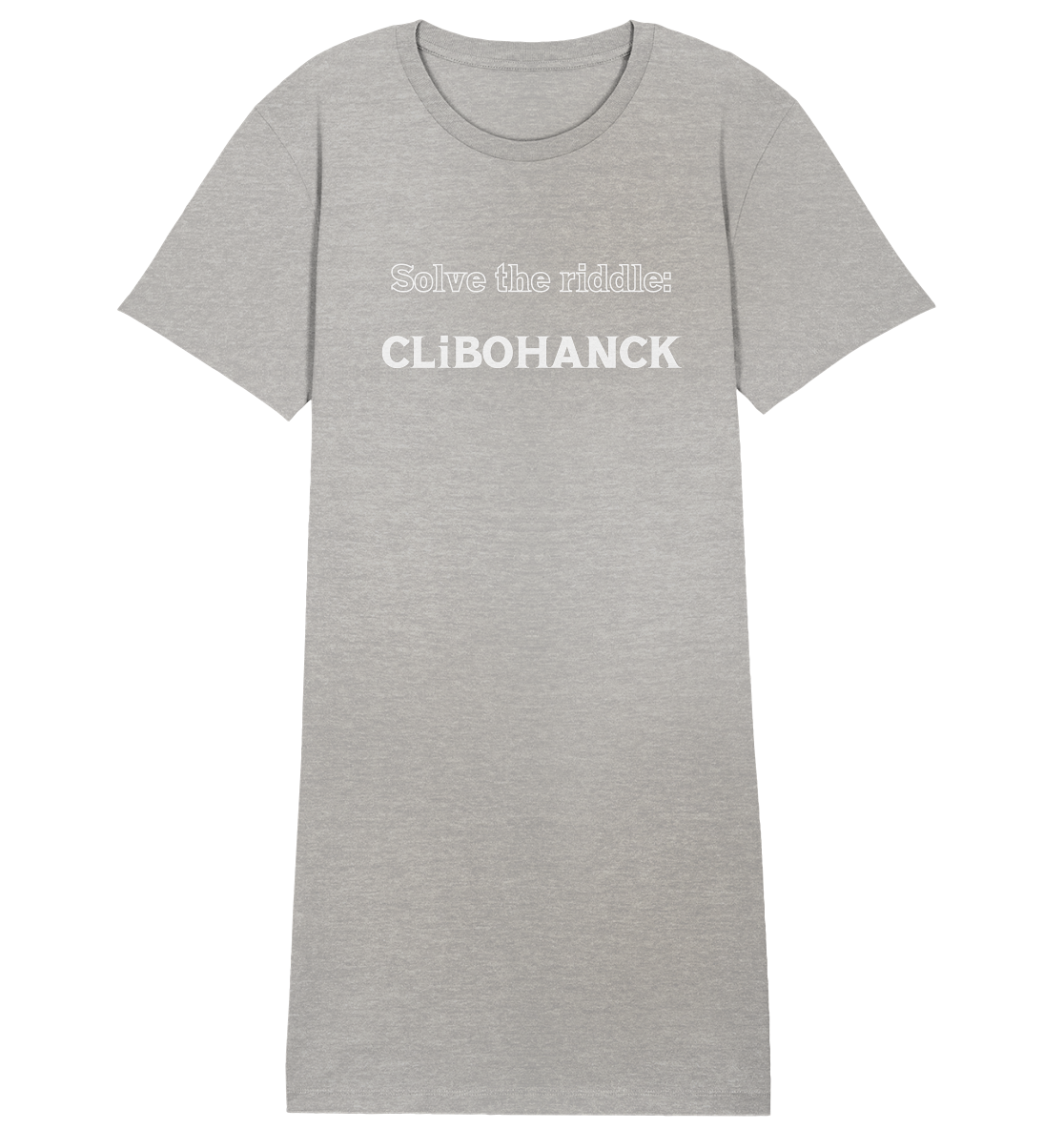 SOLVE THE RIDDLE - CLiBOHANCK  (Ladies)  - Ladies Organic Shirt Dress