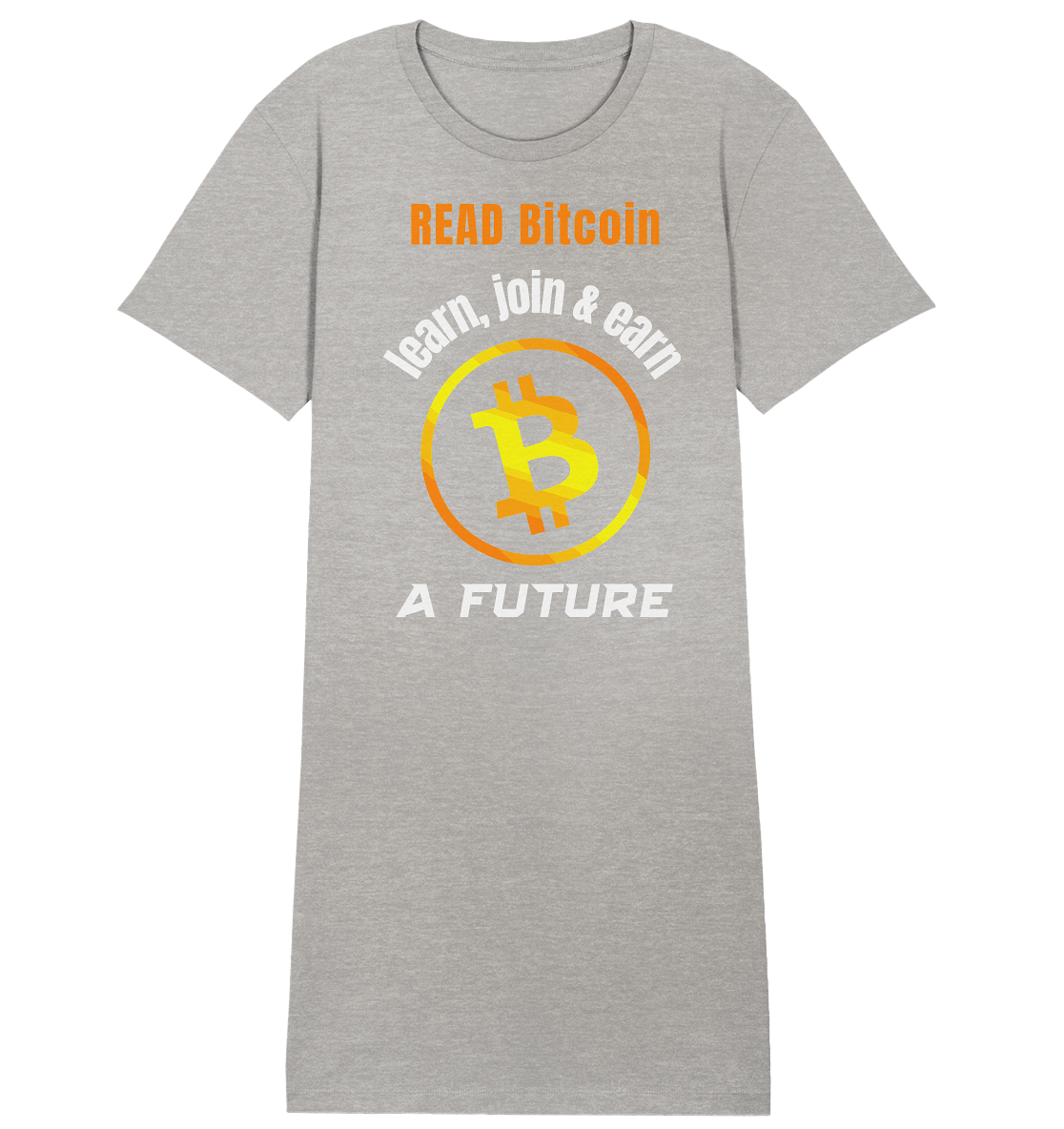 READ BITCOIN learn, join & earn A FUTURE - Var. Ladies collection  - Ladies Organic Shirt Dress