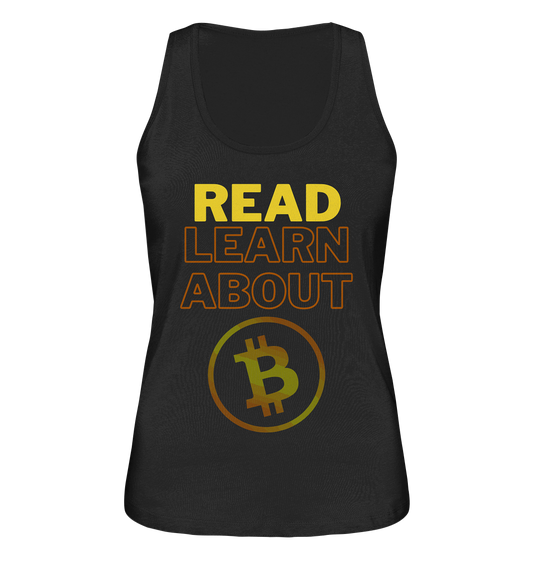 READ - LEARN ABOUT BITCOIN - Ladies Collection - Ladies Organic Tank-Top