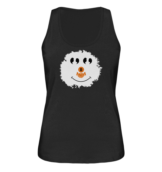 Smiley Augen Gespräch Bitcoin handshake - (Ladies Collection 21% Rabatt bis zum Halving 2024) - Ladies Organic Tank-Top