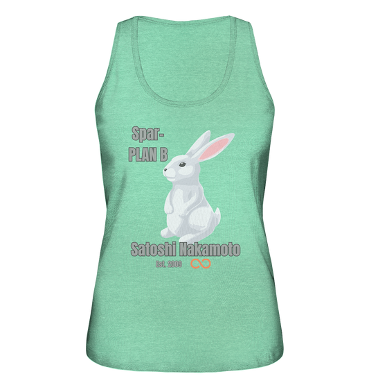 Spar-PLAN B SATOSHI NAKAMOTO Est. 2009 (unendlich) - LADIES COLLECTION 21% automat. Rabatt bis zum Halving 2024  - Ladies Organic Tank-Top