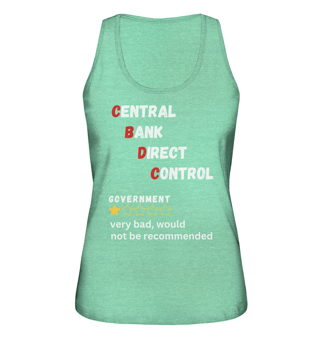 CENTRAL BANK DIRECT CONTROL - Government... not be recommended (Ladies Collection 21% Rabatt bis zum Halving 2024)  - Ladies Organic Tank-Top