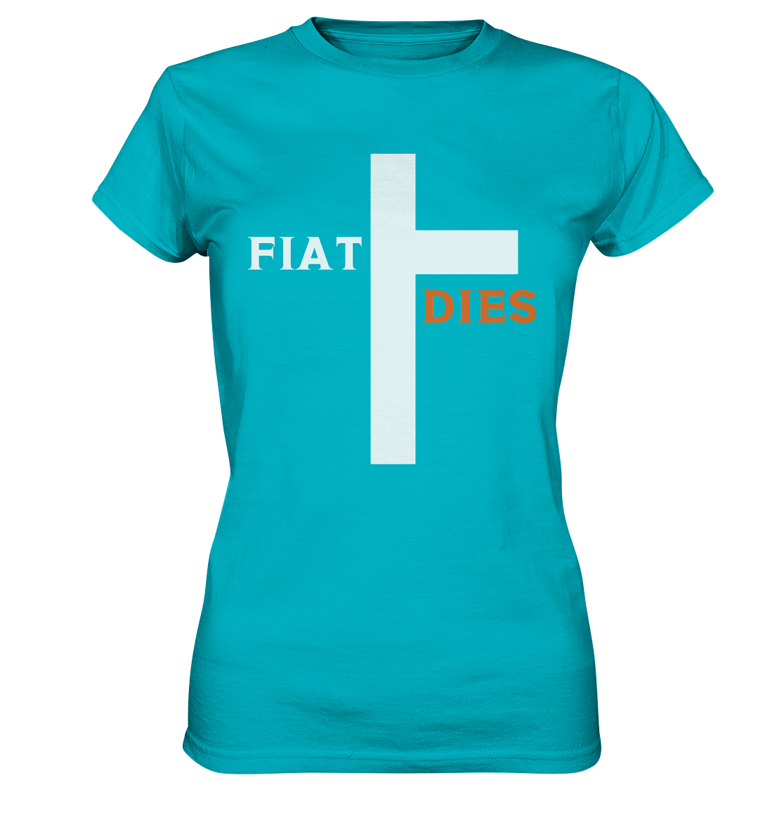 FIAT DIES (weiss / orange) - Ladies Collection - Ladies Premium Shirt