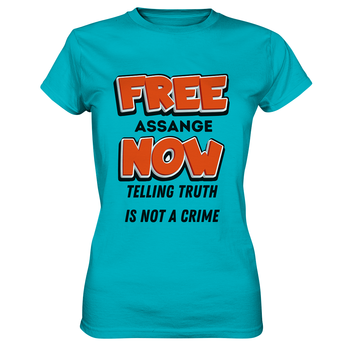 FREE ASSANGE NOW - TELLING TRUTH IS NOT A CRIME (Ladies Collection 21% Rabatt bis zum Halving 2024) - Ladies Premium Shirt