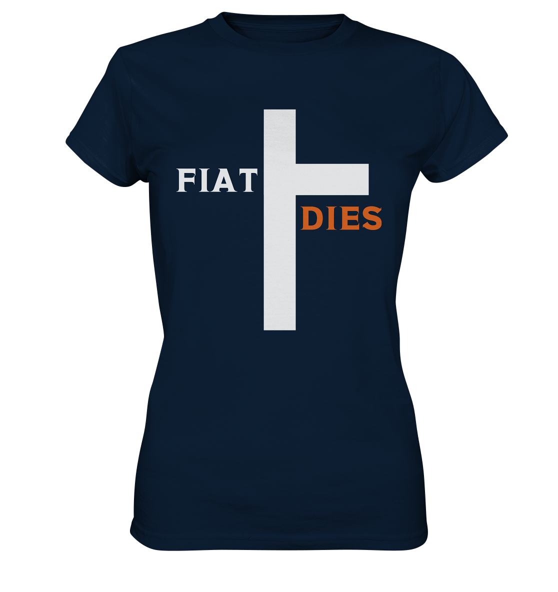 FIAT DIES (weiss / orange) - Ladies Collection - Ladies Premium Shirt