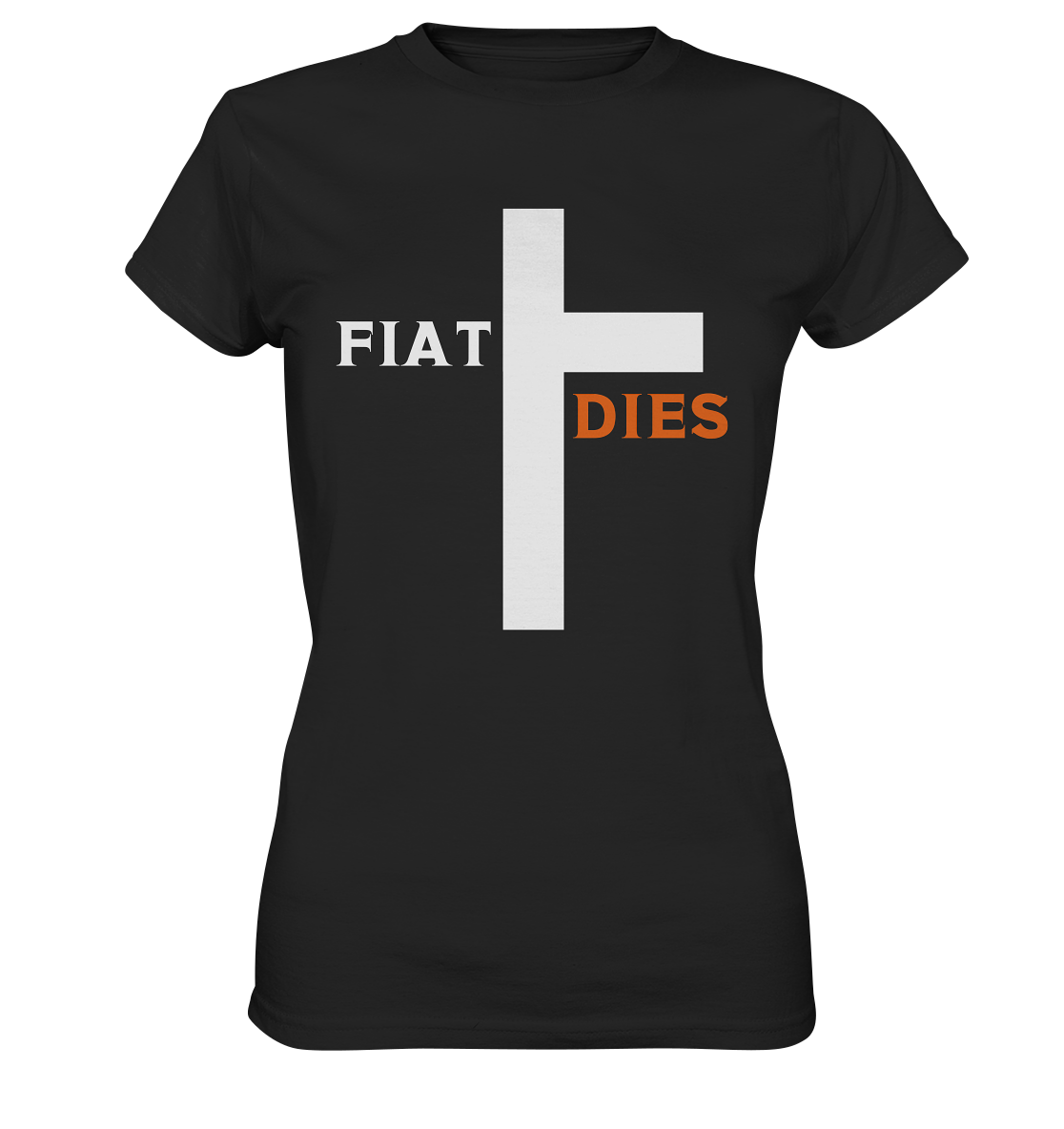 FIAT DIES (weiss / orange) - Ladies Collection - Ladies Premium Shirt