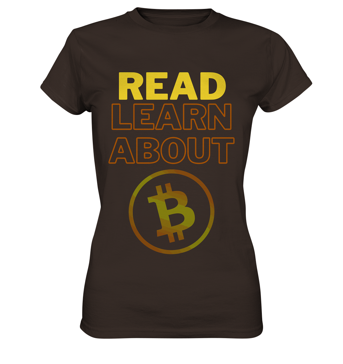 READ - LEARN ABOUT BITCOIN - Ladies Collection - Ladies Premium Shirt