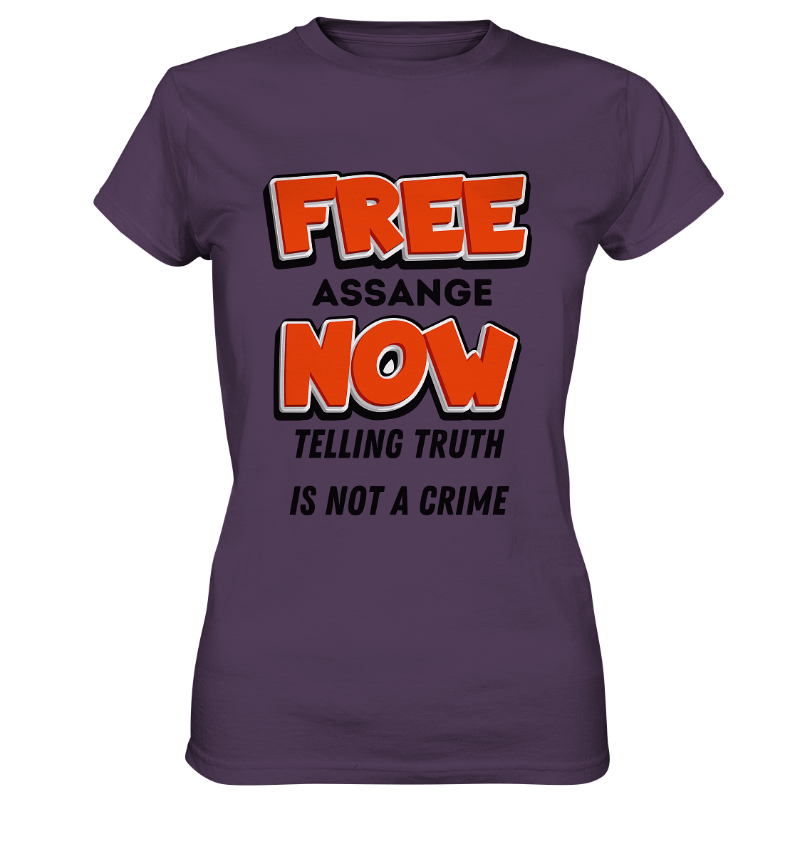 FREE ASSANGE NOW - TELLING TRUTH IS NOT A CRIME (Ladies Collection 21% Rabatt bis zum Halving 2024) - Ladies Premium Shirt