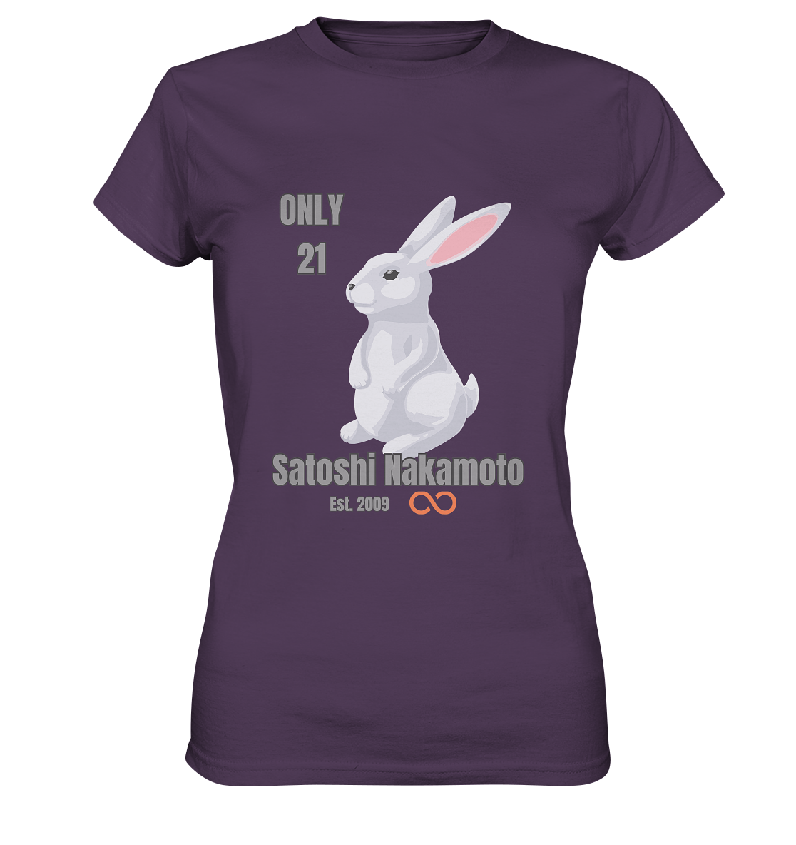 SATOSHI NAKAMOTO Est. 2009 (unendlich) ONLY 21- LADIES COLLECTION 21% automat. Rabatt bis zum Halving 2024  - Ladies Premium Shirt