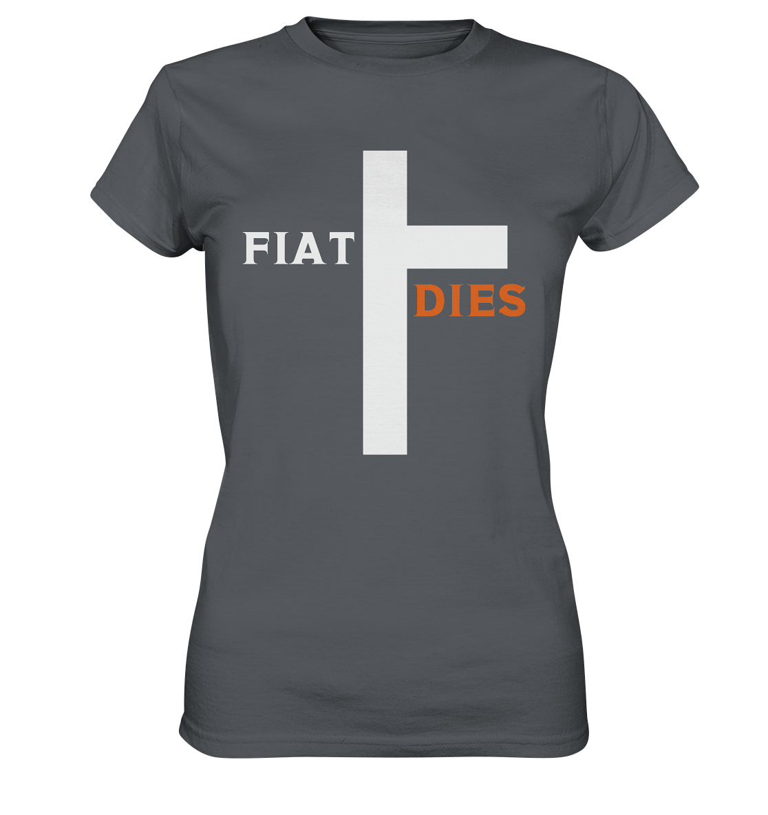 FIAT DIES (weiss / orange) - Ladies Collection - Ladies Premium Shirt