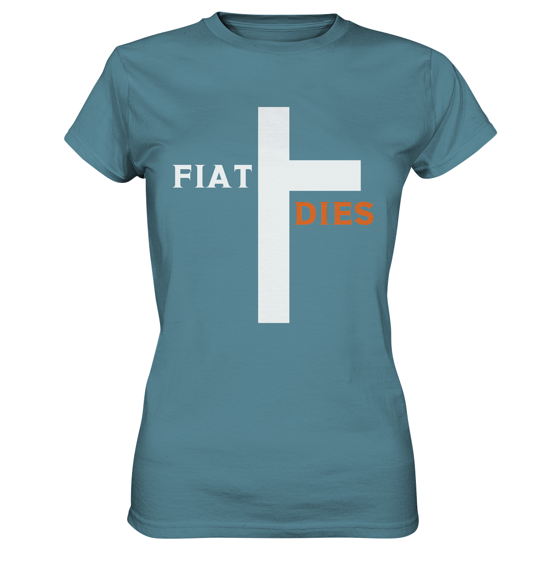 FIAT DIES (weiss / orange) - Ladies Collection - Ladies Premium Shirt