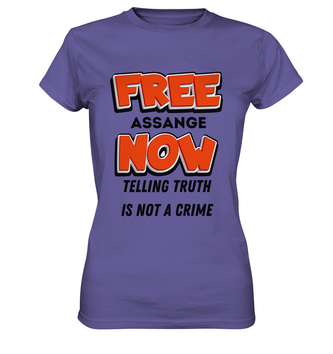 FREE ASSANGE NOW - TELLING TRUTH IS NOT A CRIME (Ladies Collection 21% Rabatt bis zum Halving 2024) - Ladies Premium Shirt