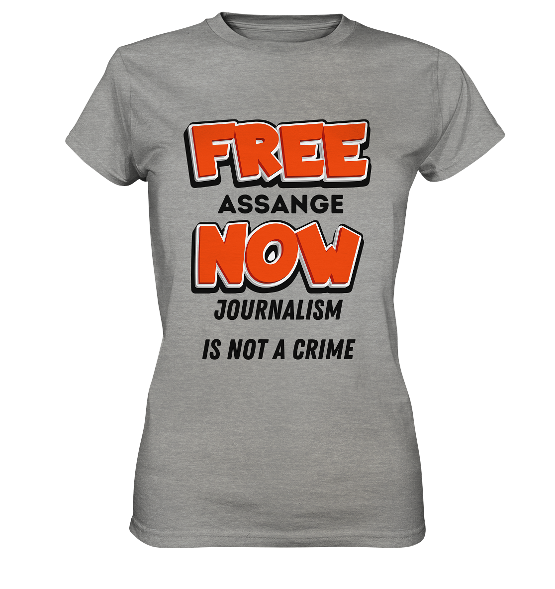 FREE ASSANGE NOW - JOURNALISM IS NOT A CRIME (Ladies Collection 21% Rabatt bis zum Halving 2024)  - Ladies Premium Shirt