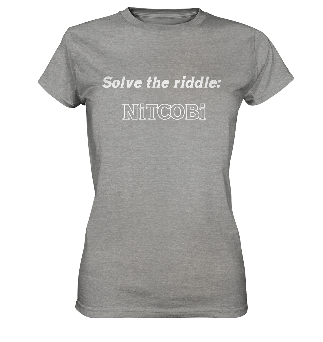 SOLVE THE RIDDLE - NiTCOBi  (Ladies) - Ladies Premium Shirt