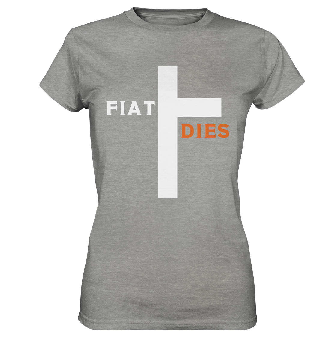 FIAT DIES (weiss / orange) - Ladies Collection - Ladies Premium Shirt