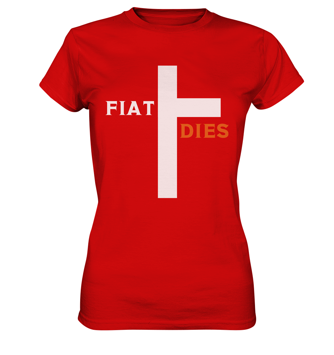 FIAT DIES (weiss / orange) - Ladies Collection - Ladies Premium Shirt