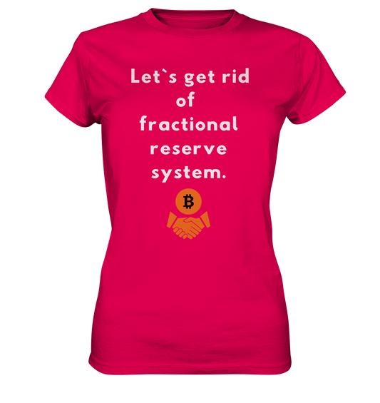 Let`s get rid of fractional reserve system (Ladies Collection 21% Rabatt bis zum Halving 2024) - Ladies Premium Shirt