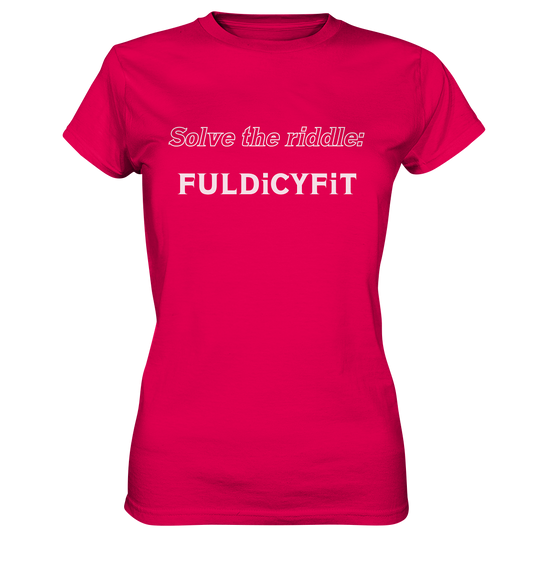 SOLVE THE RIDDLE - FULDiCYFiT  (Ladies)  - Ladies Premium Shirt