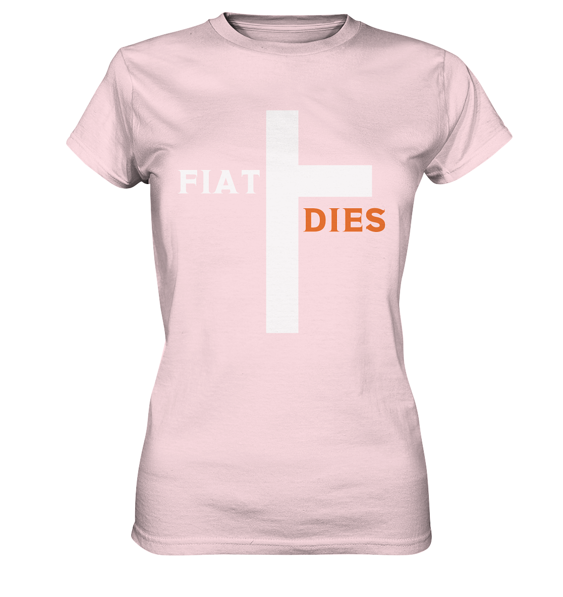 FIAT DIES (weiss / orange) - Ladies Collection - Ladies Premium Shirt