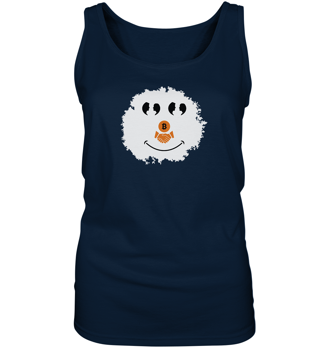 Smiley Augen Gespräch Bitcoin handshake - (Ladies Collection 21% Rabatt bis zum Halving 2024) - Ladies Tank-Top