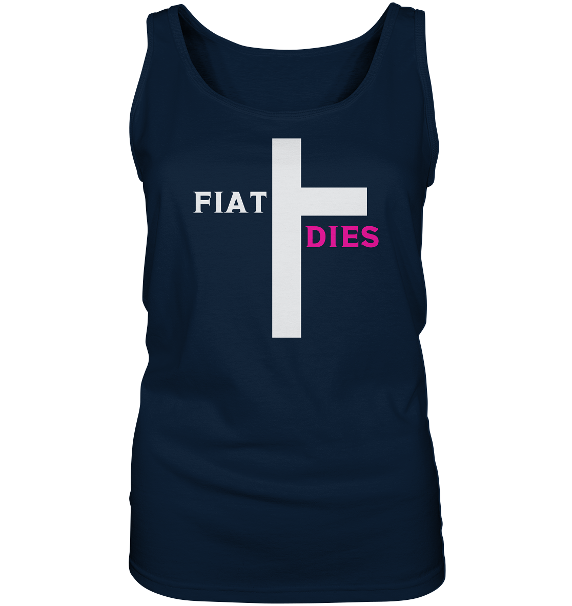 FIAT DIES (weiss / pink) - Ladies Collection  - Ladies Tank-Top