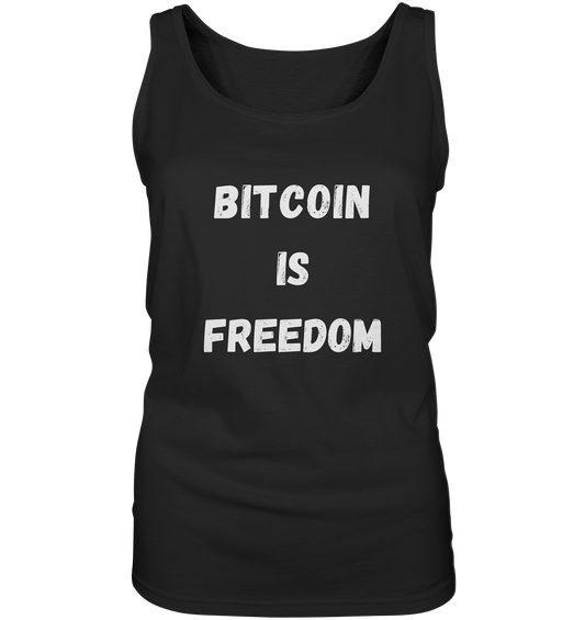 BITCOIN IS FREEDOM - LADIES COLLECTION 21% automat. Rabatt bis zum Halving 2024  - Ladies Tank-Top