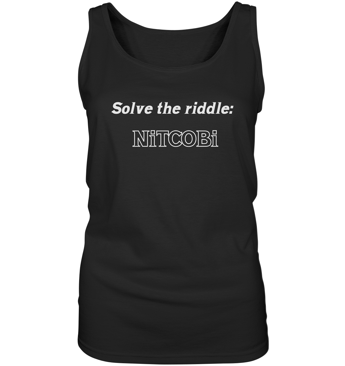 SOLVE THE RIDDLE - NiTCOBi  (Ladies) - Ladies Tank-Top