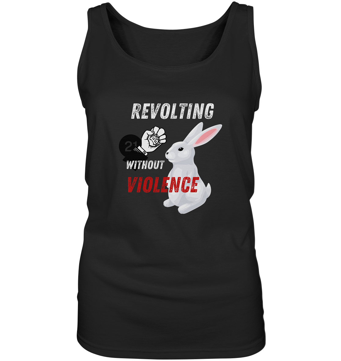 REVOLTING WITHOUT VIOLENCE - LADIES COLLECTION 21% automat. Rabatt bis zum Halving 2024  - Ladies Tank-Top