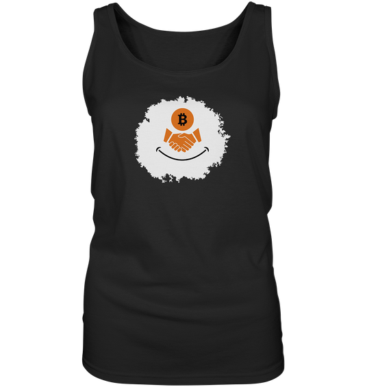 Smiley Bitcoin handshake - (Ladies Collection 21% Rabatt bis zum Halving 2024) - Ladies Tank-Top