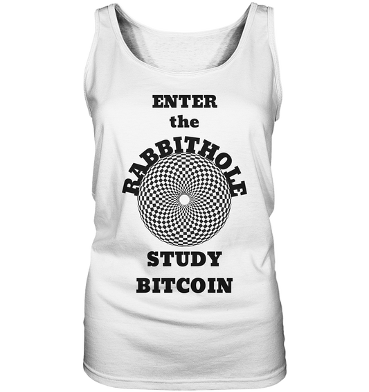 ENTER the RABBITHOLE - STUDY BITCOIN # Ladies Collection 21% Rabatt bis zum Halving 2024  - Ladies Tank-Top