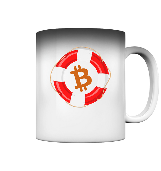 Bitcoin Rettungsring - minimalistisch - Magic Mug