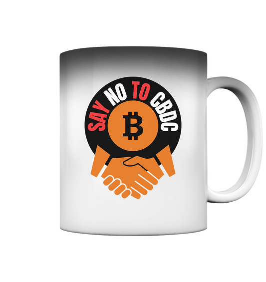 SAY NO TO CBDC (handshake)  - Magic Mug