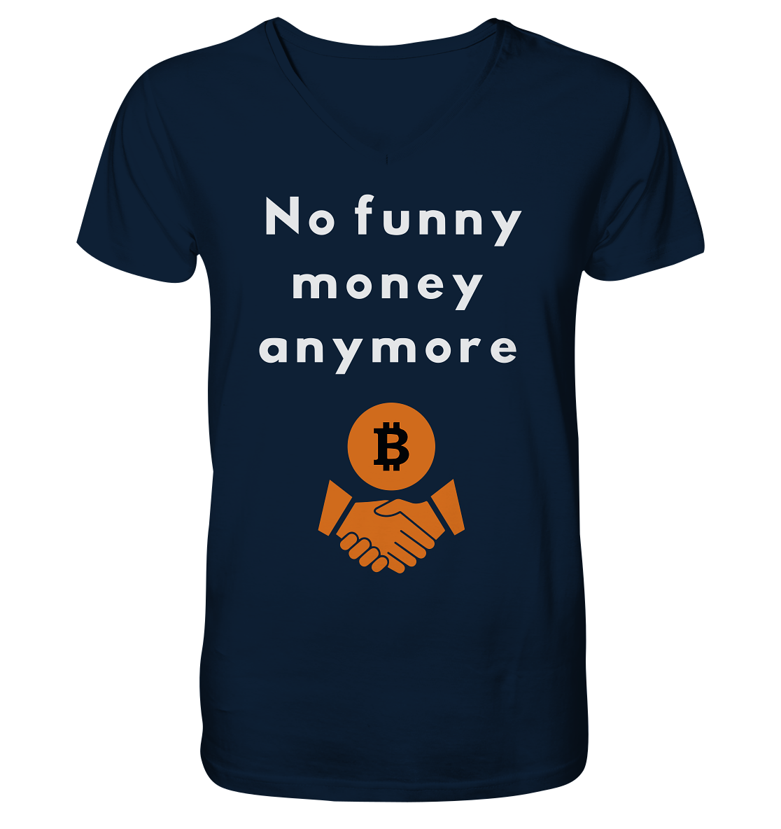 No funny money anymore - Mens Organic V-Neck Shirt