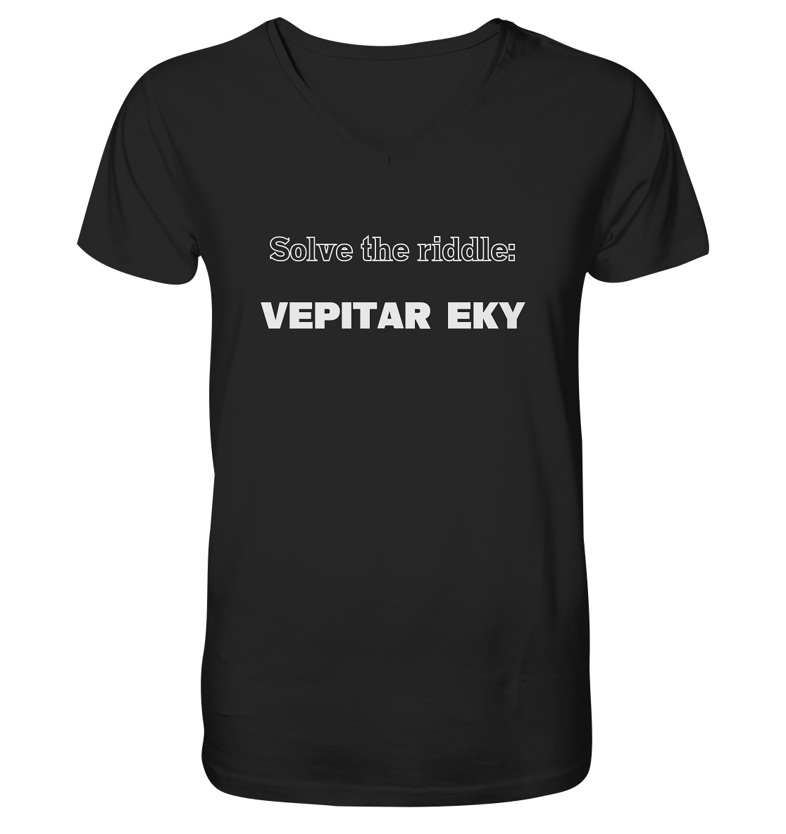 SOLVE THE RIDDLE - VEPITAR EKY - Mens Organic V-Neck Shirt