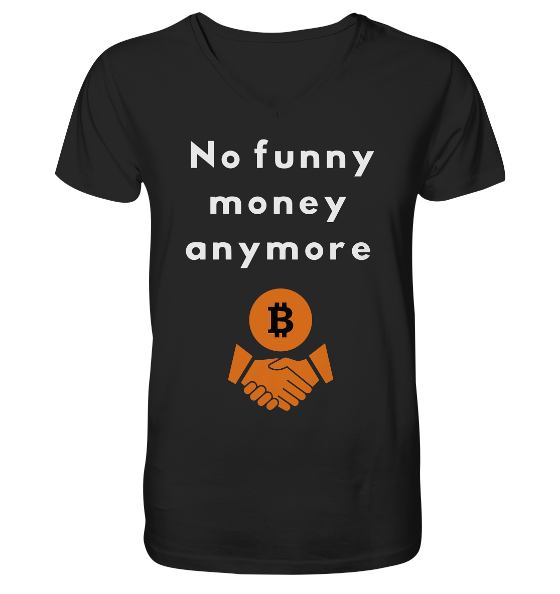 No funny money anymore - Mens Organic V-Neck Shirt