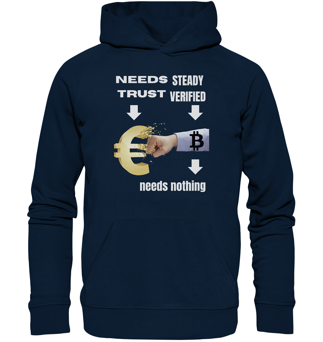 Needs TRUST / Needs NOTHING - Organic Basic Hoodie