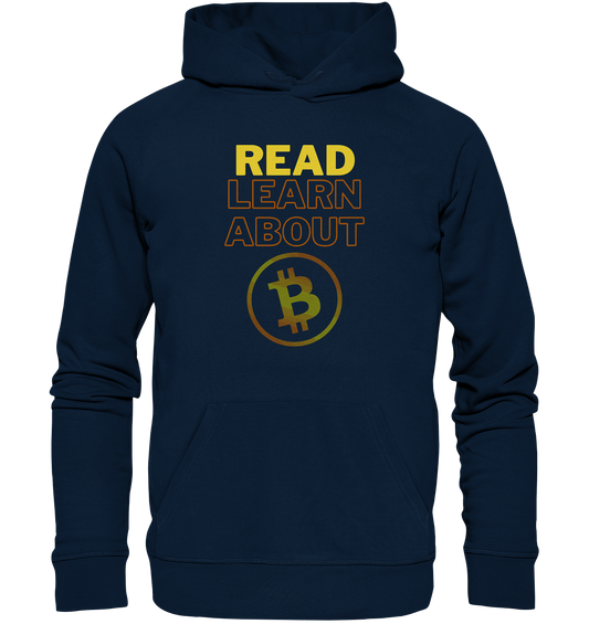 READ - LEARN ABOUT - BTC-Symbol - Organic Basic Hoodie