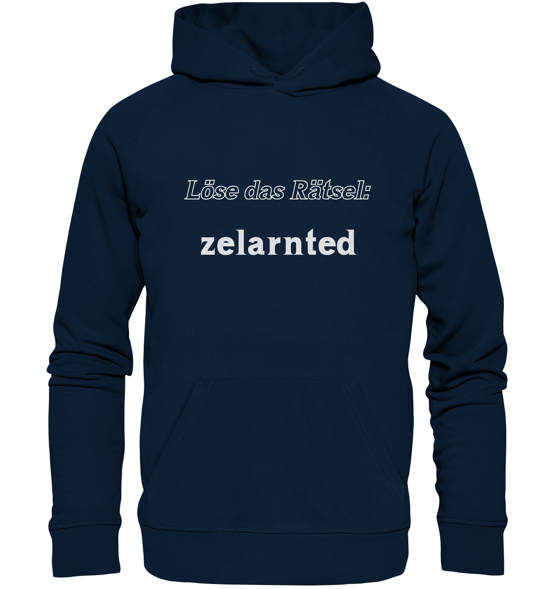 Löse das Rätsel - zelarnted - Organic Basic Hoodie