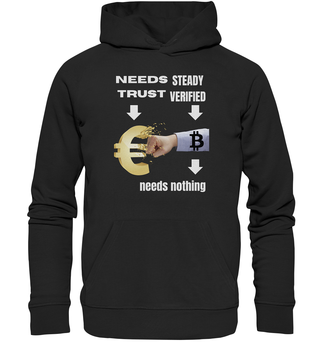 Needs TRUST / Needs NOTHING - Organic Basic Hoodie