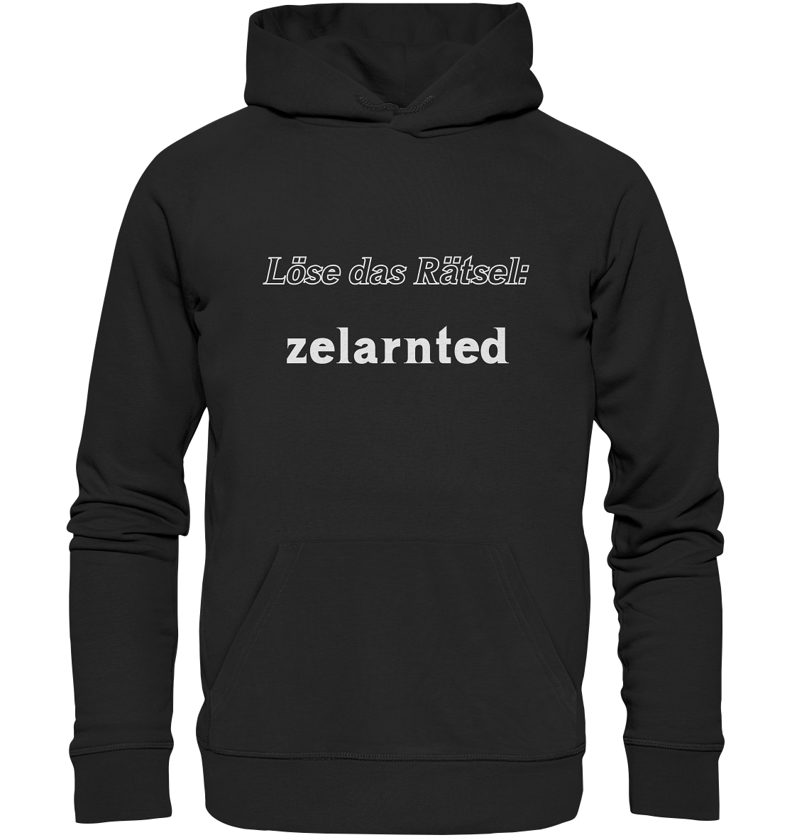 Löse das Rätsel - zelarnted - Organic Basic Hoodie