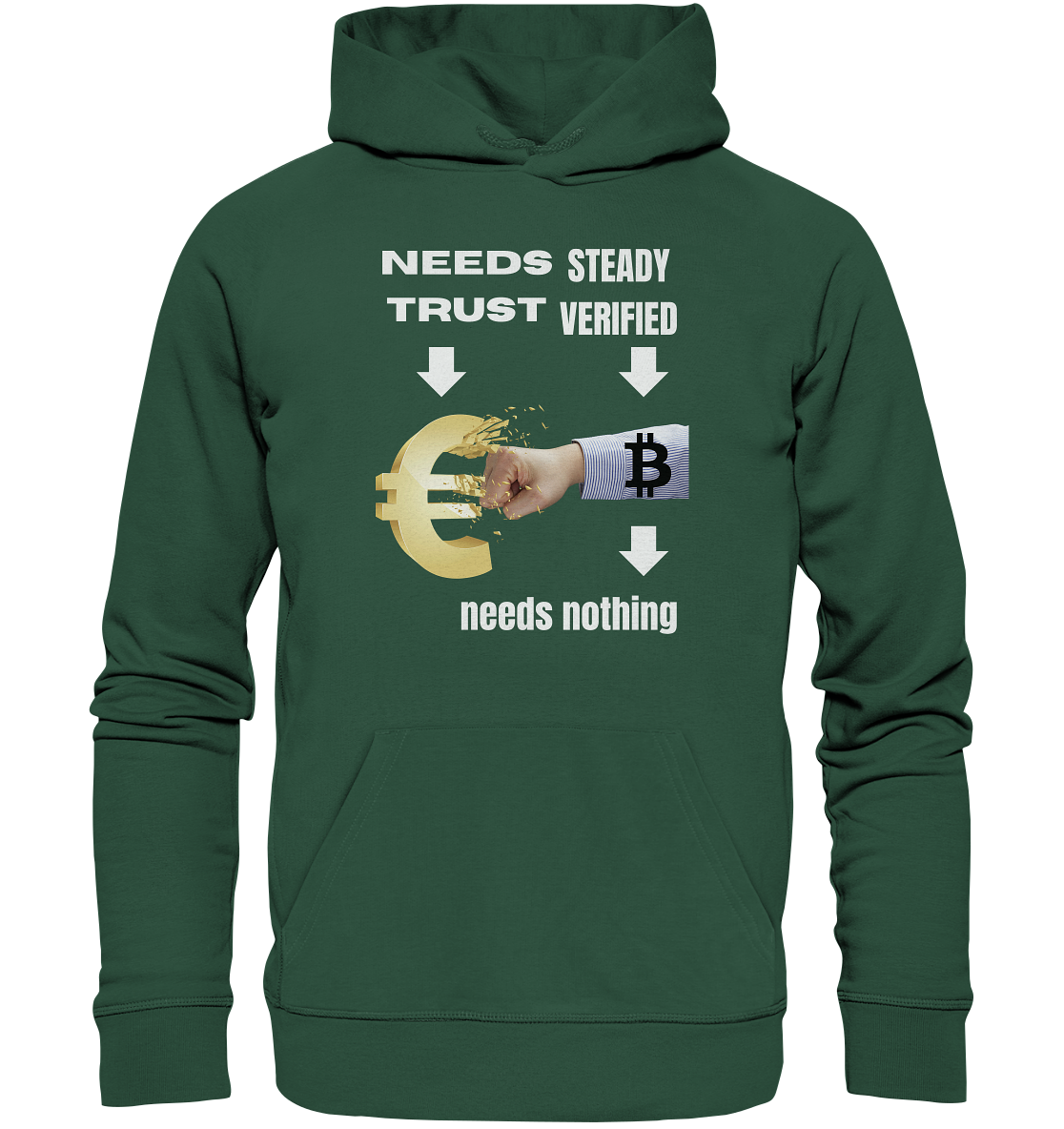 Needs TRUST / Needs NOTHING - Organic Basic Hoodie