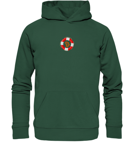 Minimalistisch Rettungsring Bitcoin - Organic Basic Hoodie