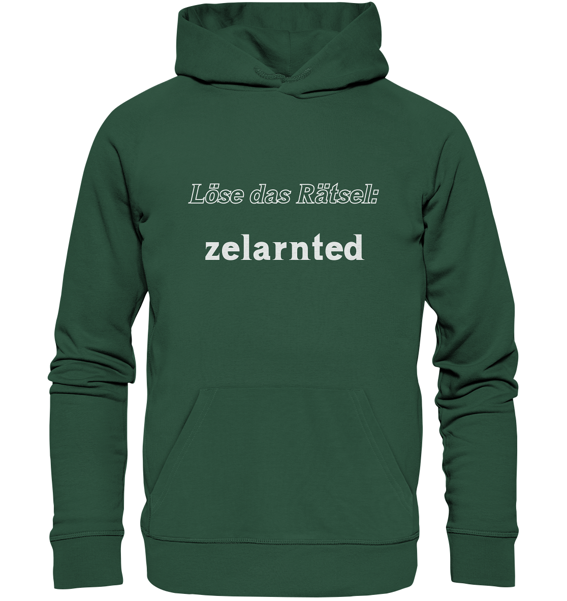 Löse das Rätsel - zelarnted - Organic Basic Hoodie